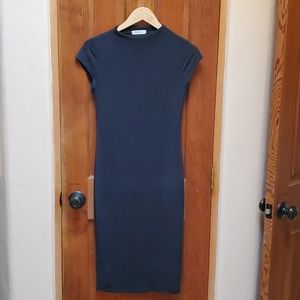 Black bodycon midi
